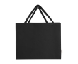 Recycled cotton bag with a large main compartment, 220 g/m² colour black