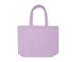 Beach tote bag, soft finish, large compartment colour lilac