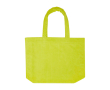 Beach tote bag, soft finish, large compartment colour lime