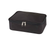Recycled polyester make-up organiser bag with zip colour black