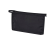 Travel recycled polyester toiletry bag for items and accessories colour black