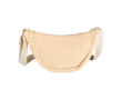 Recycled sherpa shoulder bag, adjustable straps, 3L colour natural