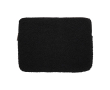 Recycled sherpa laptop sleeve, inner pockets, 13\" colour black