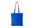Organic cotton tote bag with spacious compartment 7L 140g/m² colour royal blue