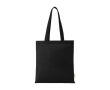 Organic cotton tote bag with spacious compartment 7L 140g/m² colour black