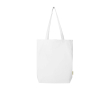 Organic cotton tote bag with wide base 11L 180 g/m2 colour white
