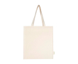 Organic cotton tote bag with side gussets 14L 180gsm colour natural