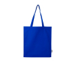 Organic cotton tote bag with side gussets 14L 180gsm colour royal blue