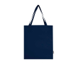 Organic cotton tote bag with side gussets 14L 180gsm colour navy-blue
