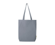 Organic cotton tote bag with wide base 10L 270gsm colour grey
