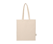 Durable tote bag with shoulder straps 30cm 180g/m² colour natural