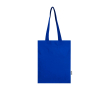 Durable tote bag with shoulder straps 30cm 180g/m² colour royal blue