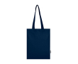 Durable tote bag with shoulder straps 30cm 180g/m² colour navy-blue