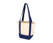 Recycled cotton tote bag with GRS certificate 320g/m² colour navy-blue