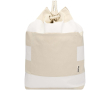 Recycled cotton canvas bag with rope handles 270 g/m² colour white