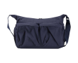 Laptop messenger bag with suitcase strap and hidden pocket 13'' colour navy-blue