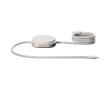 USB-C 2-in-1 charging cable with Zens wireless charging base colour white