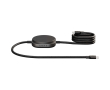 USB-C 2-in-1 charging cable with Zens wireless charging base colour black