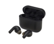 Auto-pairing headphones with dual microphones colour black