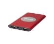 Powerbank with battery indicator Powercard, 8,000 mAh colour red