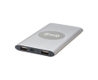 Powerbank with battery indicator Powercard, 8,000 mAh colour silver