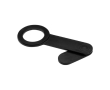 Recycled plastic phone holder for PCs with adhesive and magnet colour black