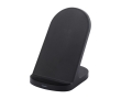 Recycled plastic wireless charging stand for smartphones colour black