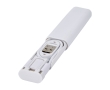 Multifunctional charging and data transfer cable colour white