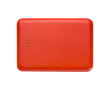 Slim and stylish recycled plastic power bank, 5,000 mAh colour salmon