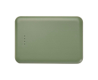 Slim and stylish recycled plastic power bank, 5,000 mAh colour pastel green