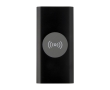 Wireless recycled aluminium power bank, 8,000 mAh colour black