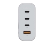 Charger plug with 4 ports and maximum power of 140W colour white