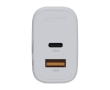 Charger plug with 2 USB ports and 67W power colour white