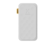Recycled plastic power bank with multiple connections, 20,000 mAh colour white