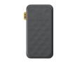 Recycled plastic power bank with multiple connections, 20,000 mAh colour black