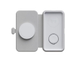 Foldable 3-in-1 magnetic wireless travel charger, 15W colour grey