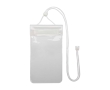 Large waterproof plastic phone pouch with cord colour transparent