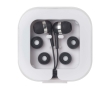 Comfortable Type-C earphones with recycled plastic case colour black