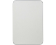 Magnetic portable charger in recycled aluminium 10.000 mAh colour silver