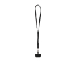 Mobile lanyard, recycled plastic, 5-in-1 charging cable, 65W colour black