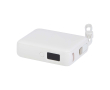 Recycled plastic power bank, fast charging, 10,000 mAh colour white