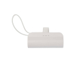 2-in-1 recycled plastic power bank, folding stand colour white