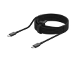 Braided nylon USB-C cable with Xtorm 100W fast charging colour black