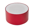 Recycled aluminium Bluetooth speaker with microphone 3W colour red