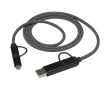 5-in-1 magnetic cable up to 100cm with 65W fast charging colour black
