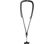 Smartphone lanyard with customisable centrepiece colour black