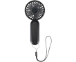 Rechargeable 3-speed portable fan with USB-C colour black