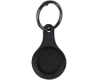Silicone plastic tracker holder compatible with Find My colour black