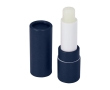 Sustainable lip balm in recycled paper packaging, SPF 15 colour navy-blue