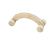 Body massager with bamboo rollers colour natural